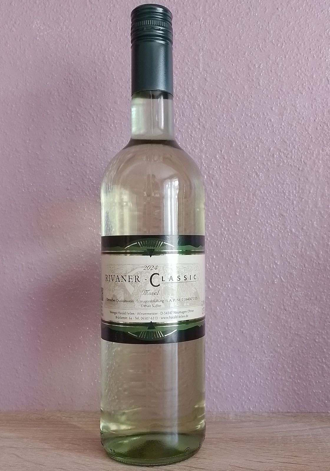 <br>Artikel-Nr.: 225<br>0,75 Fl. 2024 Rivaner - Classic<br>Deutscher Qualitätswein - trocken<br>